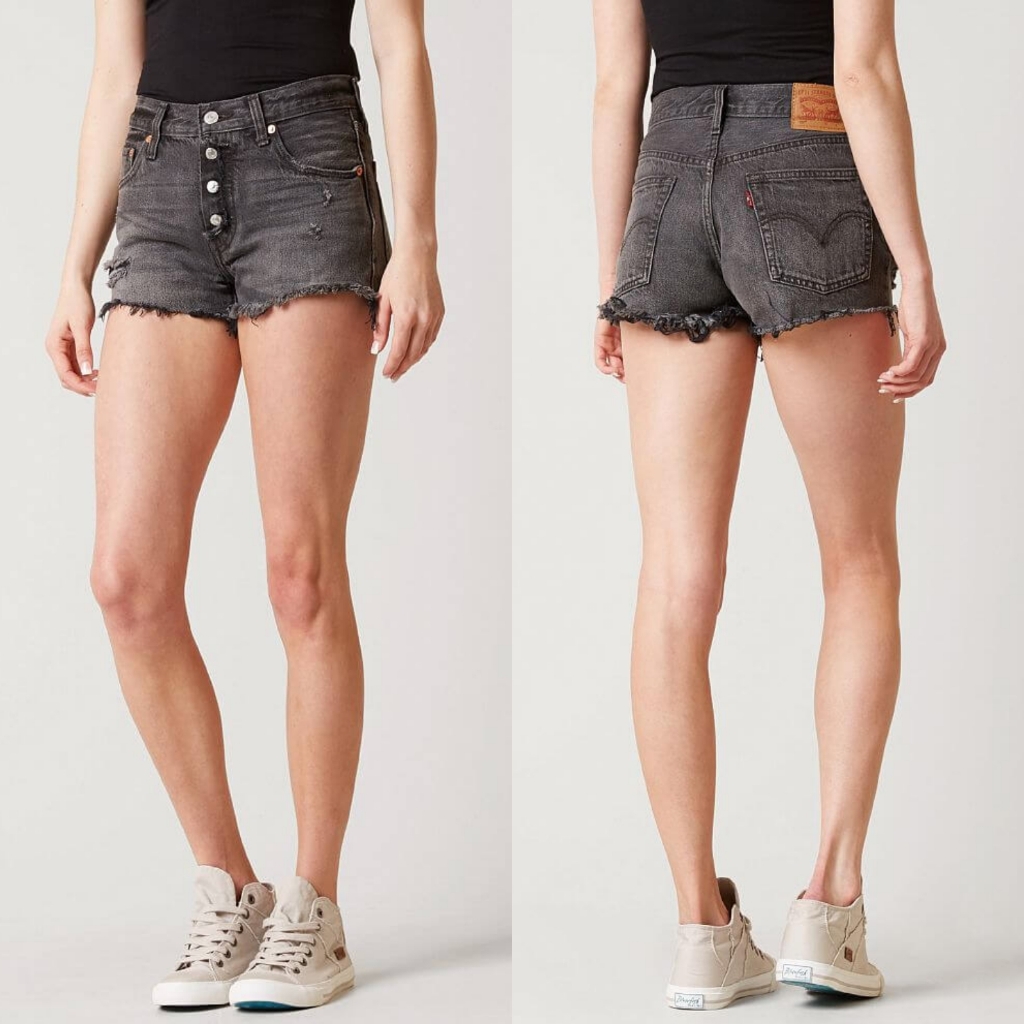 Levi's 501 Shorts In Onyx Wash 29.